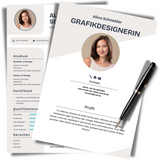 Lebenslauf und Deckblatt in Beige – Stilvolle und maßgeschneiderte Bewerbung für Ihre Karrierechancen.